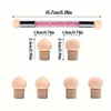 Double-ended Gradient Shading Pen Dotting Brush Sponge Head Rhinestone Handle Nail Art Brush Nail Art Painting Manicure Tools 4