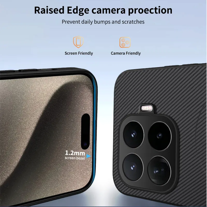 Carbon Fiber Texture Wireless Charging Magnetic Shockproof Phone Case