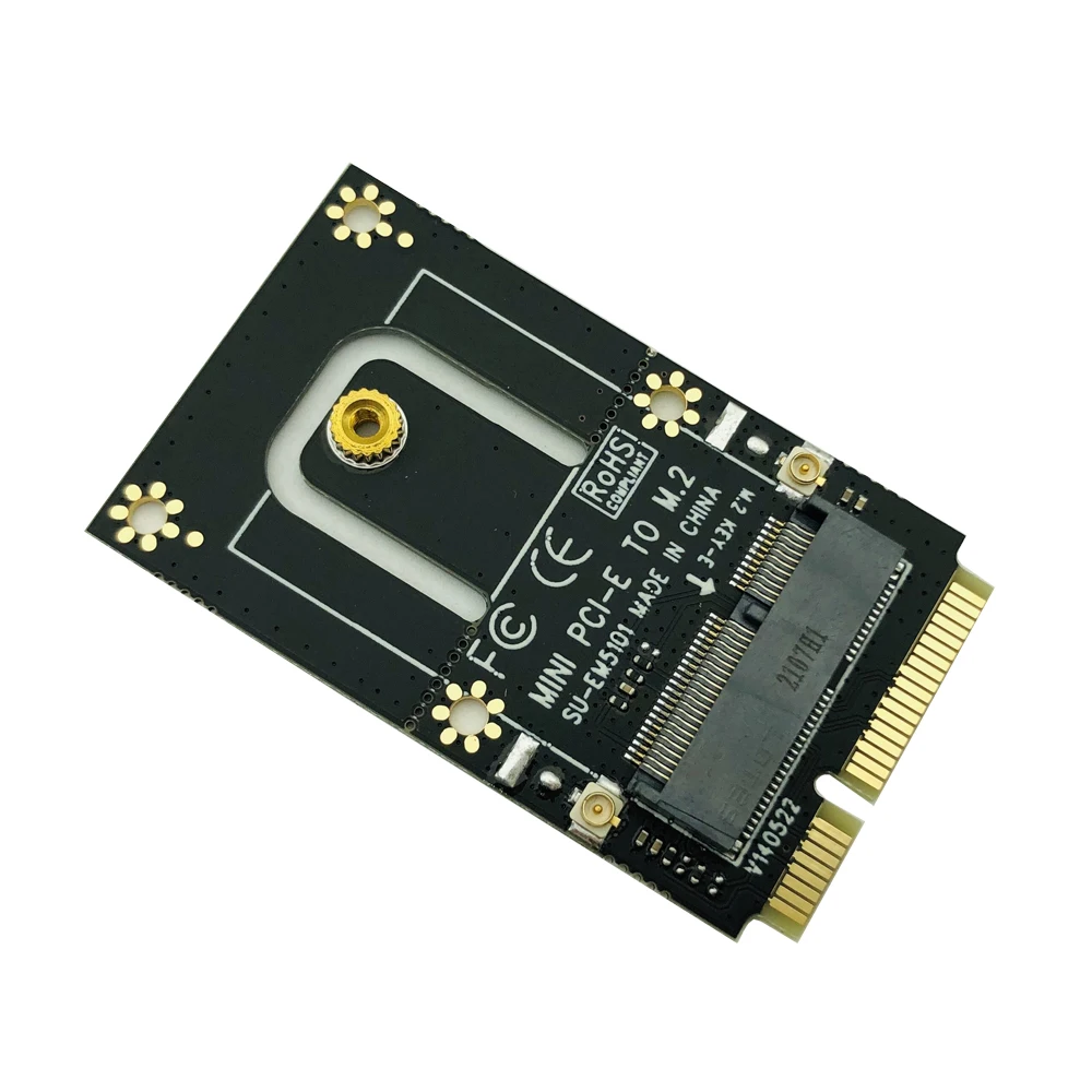 미니 pci-e-m.2 어댑터 확장 카드 변환기 M.2 NGFF 키 E 인터페이스, M.2 무선 블루투스 WiFi 모듈 노트북 pc용