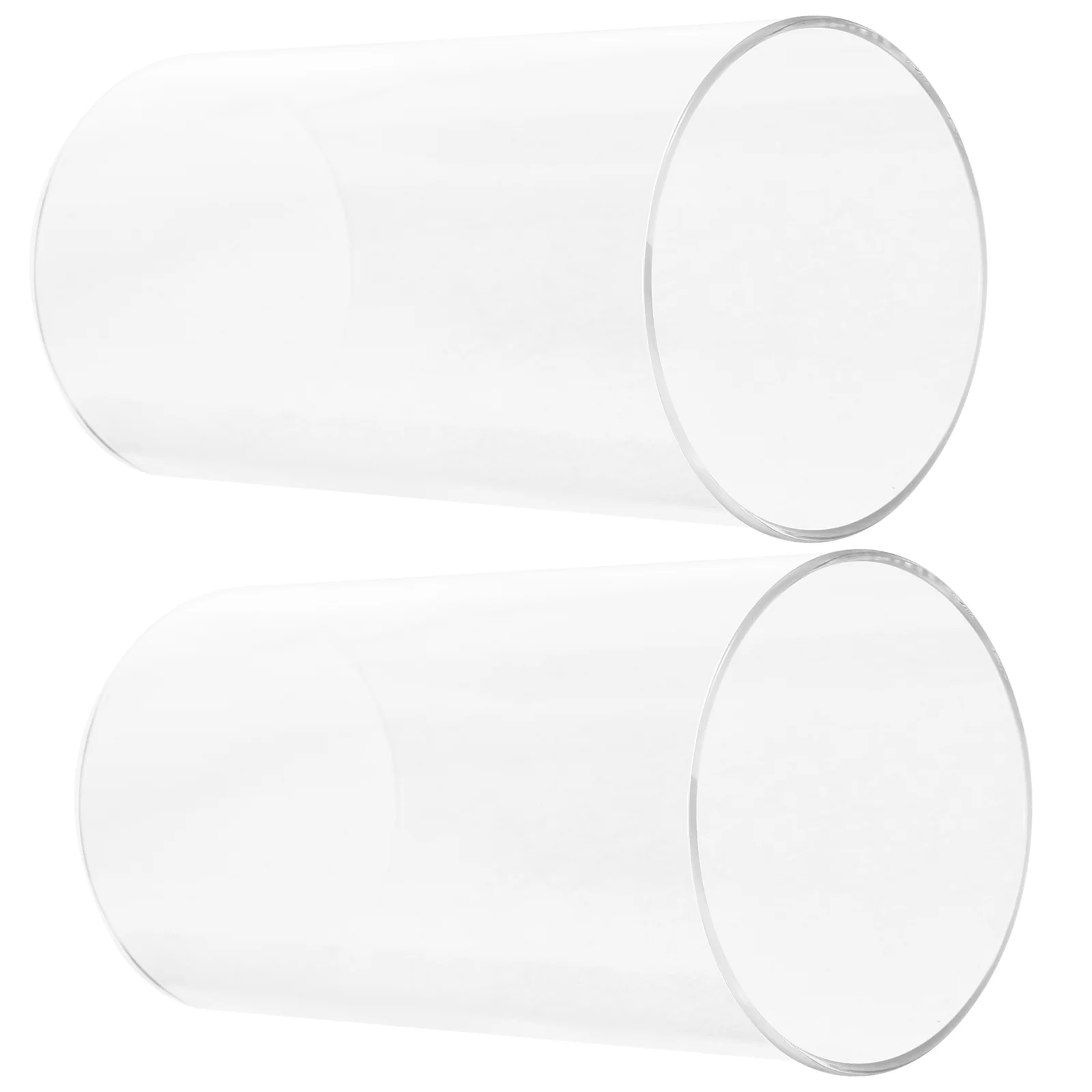 Shade Candlesticks 2 Pcs Supply Bell Shaped Desktop Glass Cloche Household Dome Transparent Holder High Borosilicate