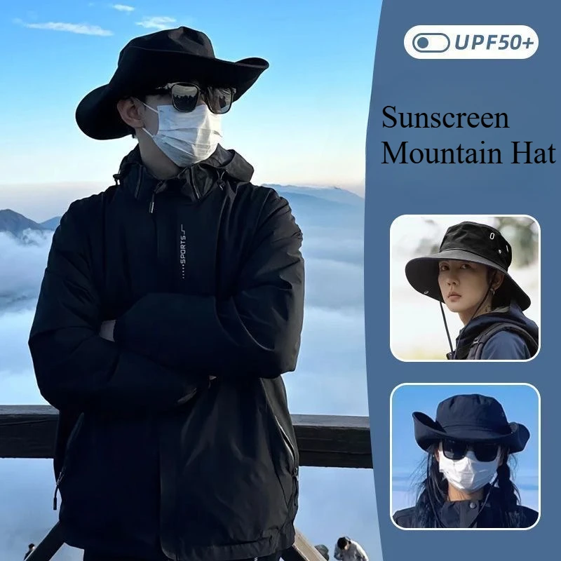 Sun Hats Fisherman Hat Sunscreen Hats Camping Hat Sun Hat Men's AND WOMEN'S Waterproof Camping Hats Outdoor Sports Fishing Hats UV Protection Breathable with Neck Flap