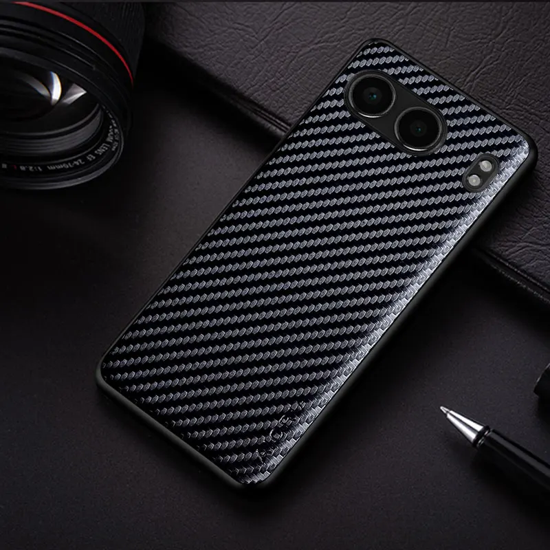 Premium Carbon Fibre Texture Soft Phone Case - Sleek Back Cover with Enhanced Grip Protection