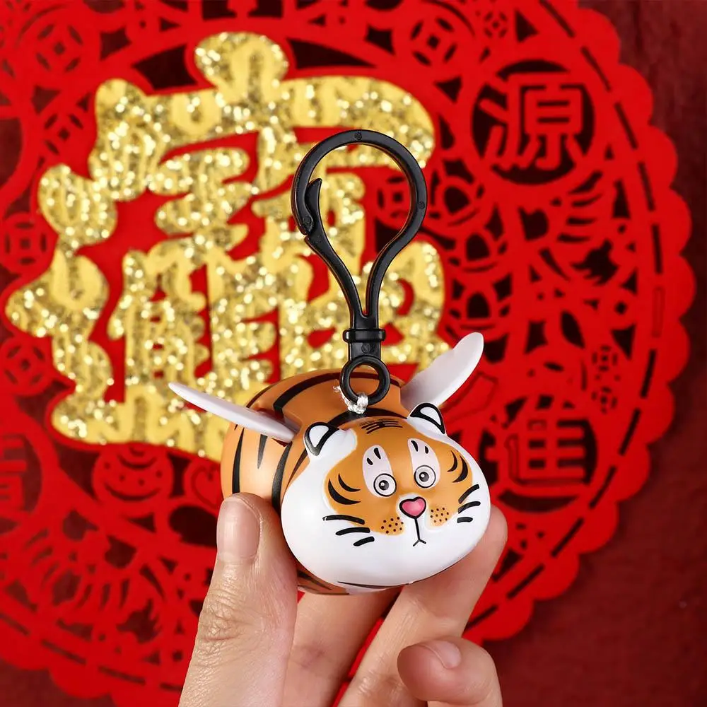 

New Cute Flying Tiger With Wings Keychain Pendant Anime Character Model Kawaii Children's Toy New Year Gift