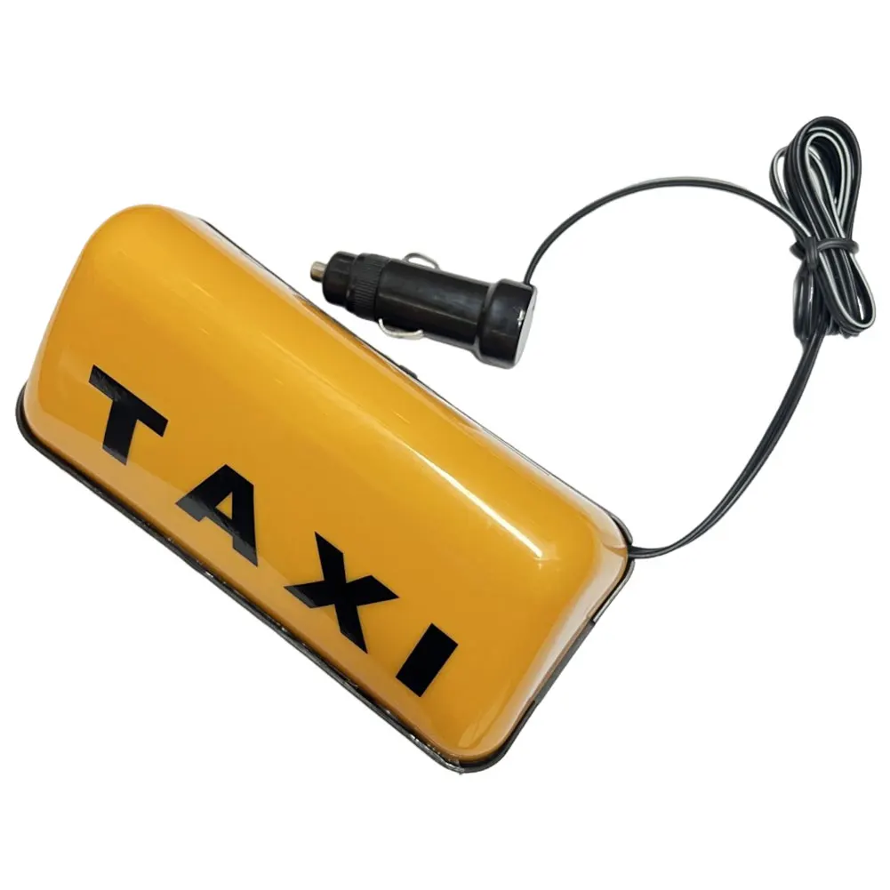 Taxi Teken Warm Geel Top Zelfklevende Meter Cabine Lamp met Plug