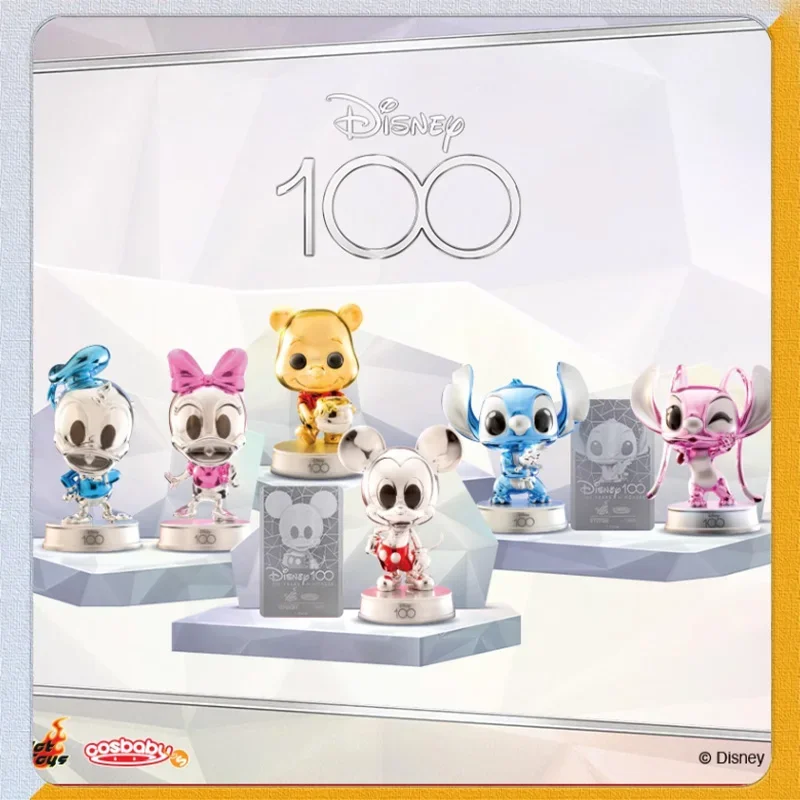 

Hottoys серия для 100-летнего юбилея дональддак миккимышь Винни пиво Стич позолоченная кукла настольные украшения