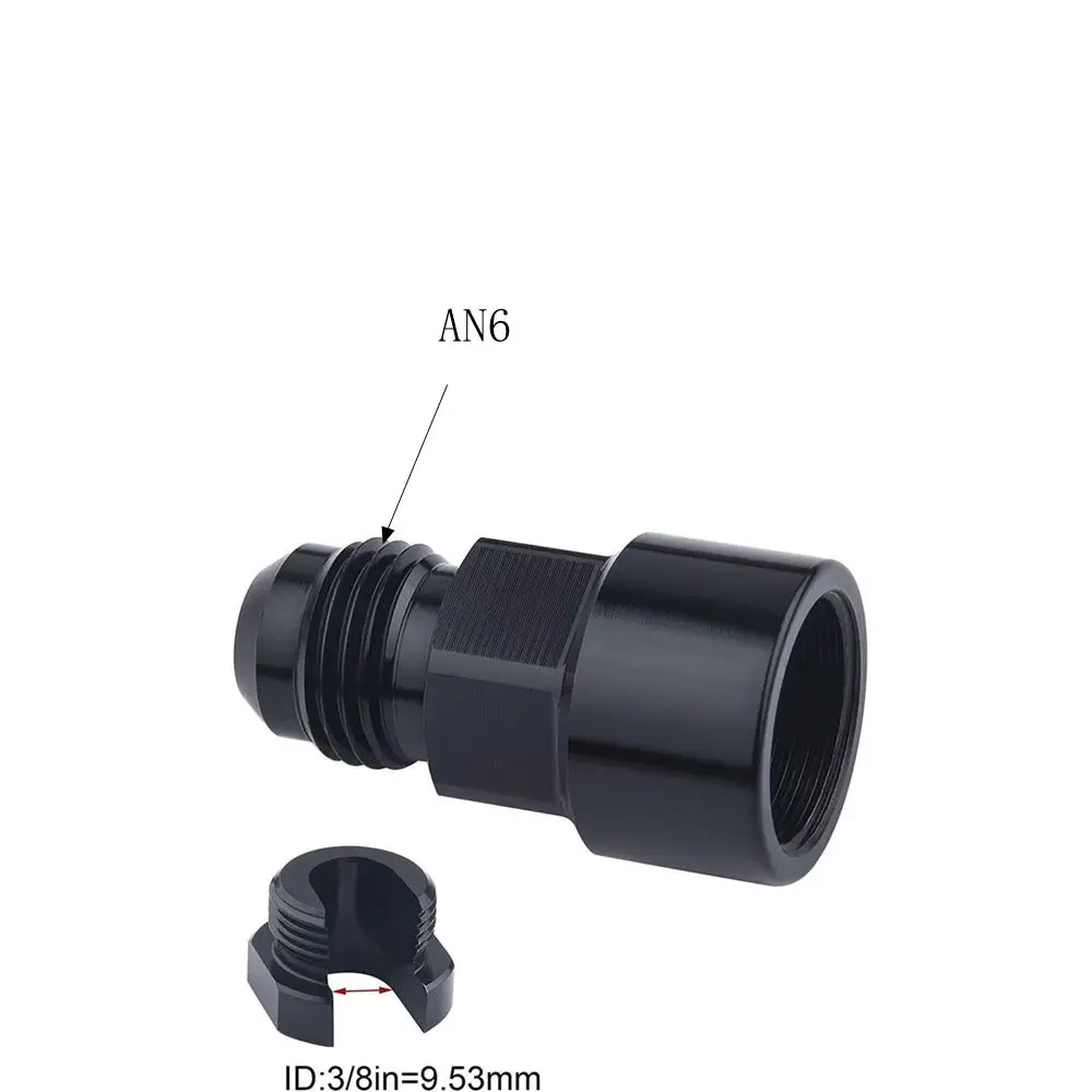 Fuel Line EFI Adapter Fitting 6AN AN6 AN-6 Male to 3/8",5/16",8AN AN8 AN-8 Male to 3/8"Quick Disconnect push hardline TF-1040 oil line fitting adapter reducer expander fitting