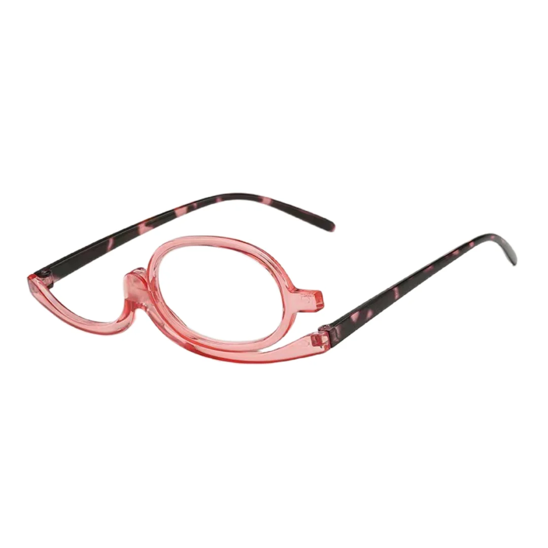 Ein Paar PC Kosmetik spiegel Lesebrille rotierende Monokel Damen Make-up Anti-Blau Lesebrille – Detail 4