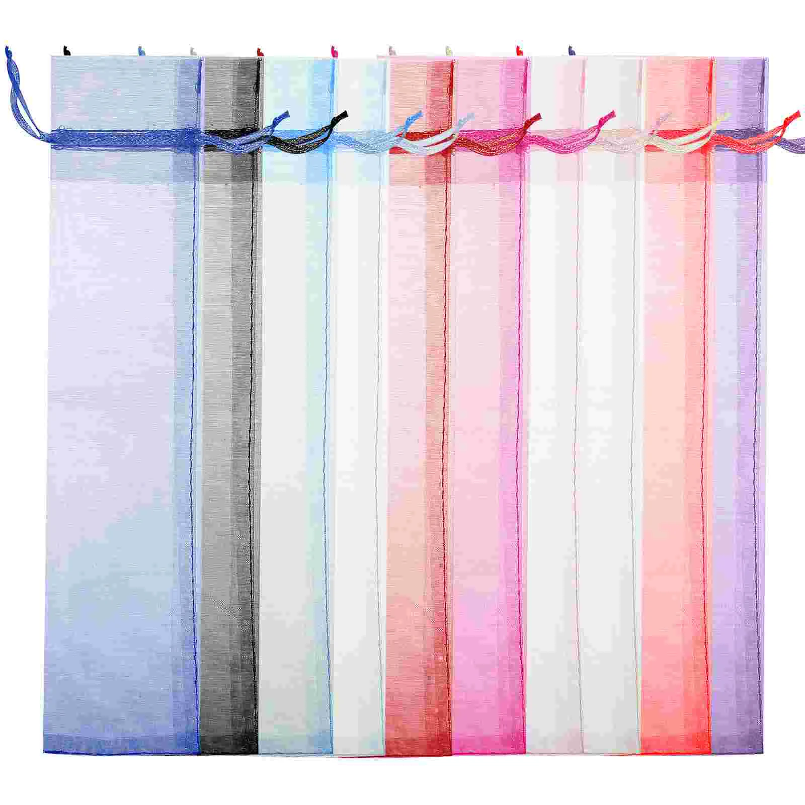 

50 Pcs Plain Gauze Bag Party Supplies Gift Pouch Cloth Bags Small Size Goodie Pouches Beam Port Favor Drawstring