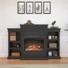 69 Inch Electric Fireplace with Fireplace Frame, Fireplace Plug-in Remote Control, Timer, Realistic Wood and Flame Effects 1