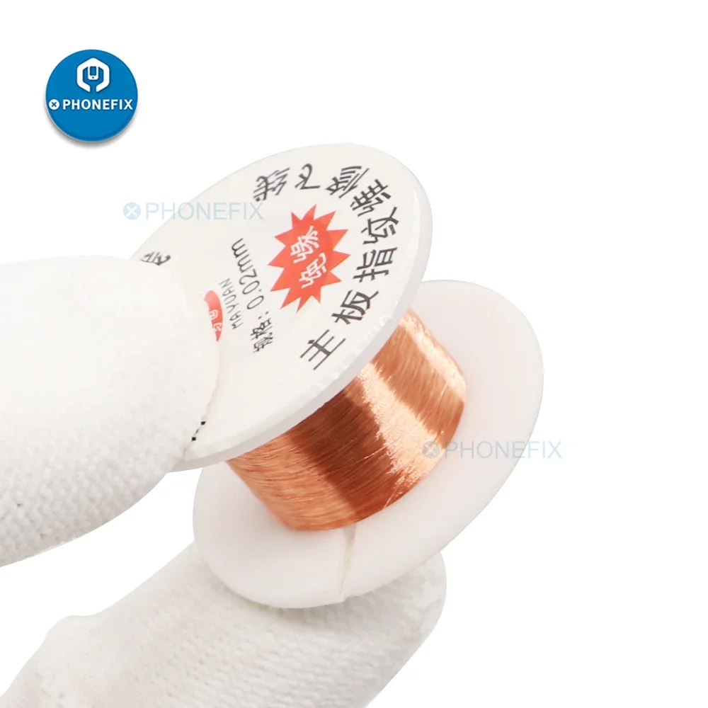 Insulated Copper Link Wire Phone PCB Logic Board Jumper Wire iPhone Motherboard Soldering Welding Repair Tool 0.01mm 0.02mm soldering wire soldering repair tool soldering tin wire soldering rods welding wires