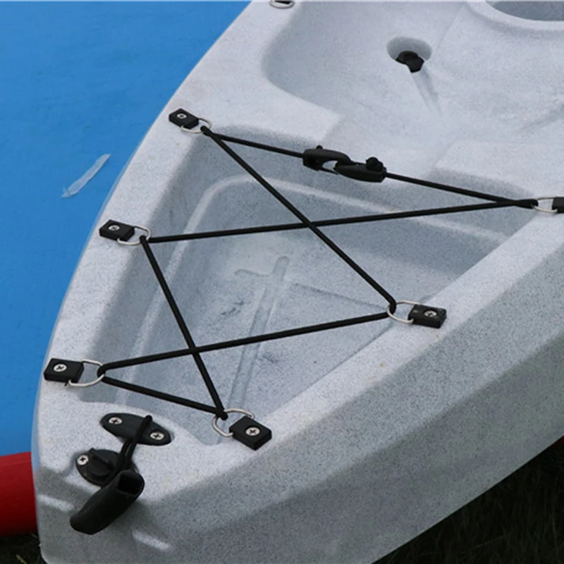 

Canoe Kayak D Ring Outfitting Fishing Rigging Bungee Kit Accessory Black High Quality 5Pcs Outdoor Kayak Boat Repair