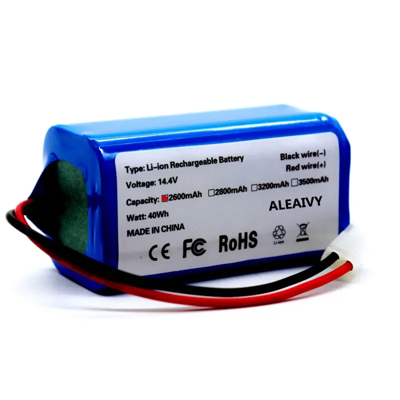 New 14.8V 2600mAh for Xiaomi G1 MI Robot Vacuum-Mop Essential MJSTG1 Robot Vacuum Cleaner 18650 Battery Pack