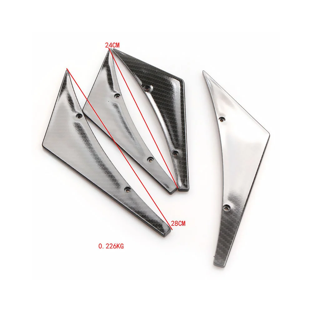 Leading Flow Knife Decor Sticker Car Supplies Bumper Cover for Front Lip Splitter Fins Decorate
