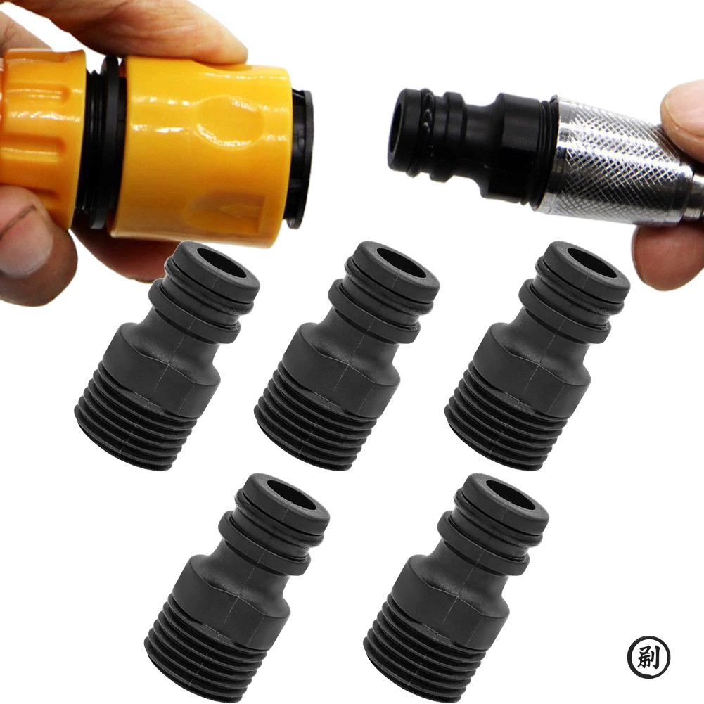 Threaded Fittings Quick Coupling Water Pipe 1/2inch 5pcs Faucet Adapter