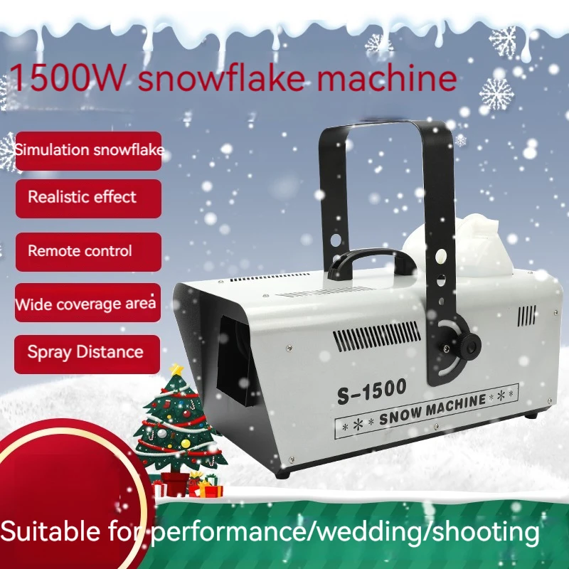

1500W Snow Machine Wireless Snow Soap Foam Effect Snowflake Generator Machine Snow For Wedding Christmas Party
