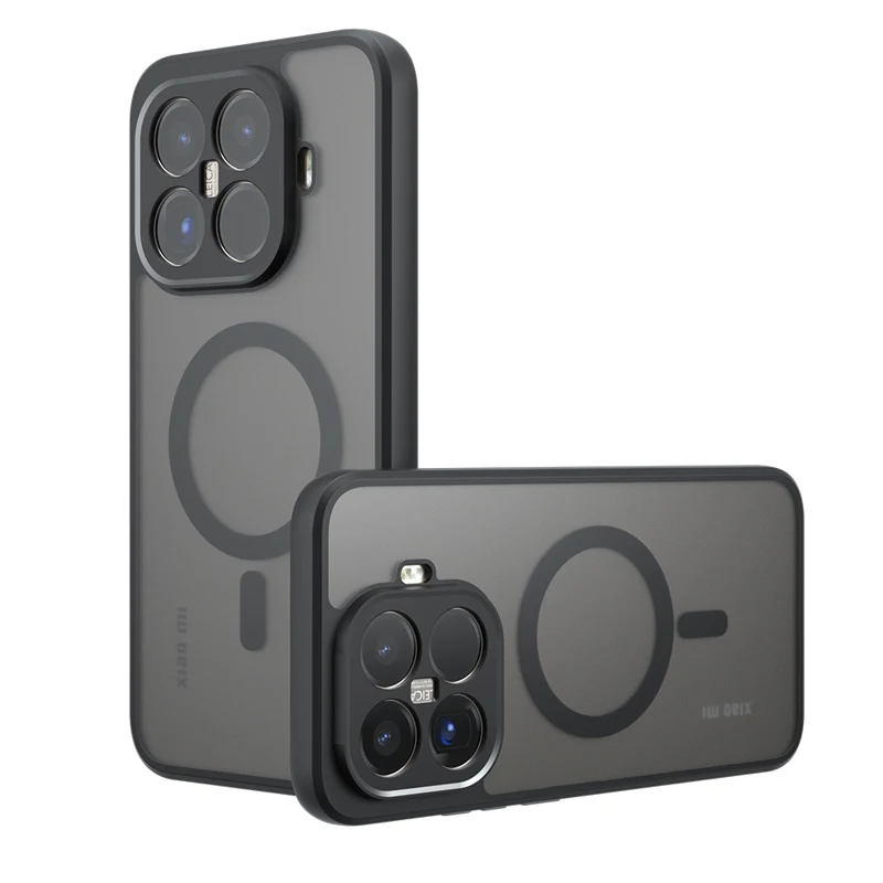 Shockproof Magnetic Matte Translucent Phone Case with Anti-Fingerprint Technology
