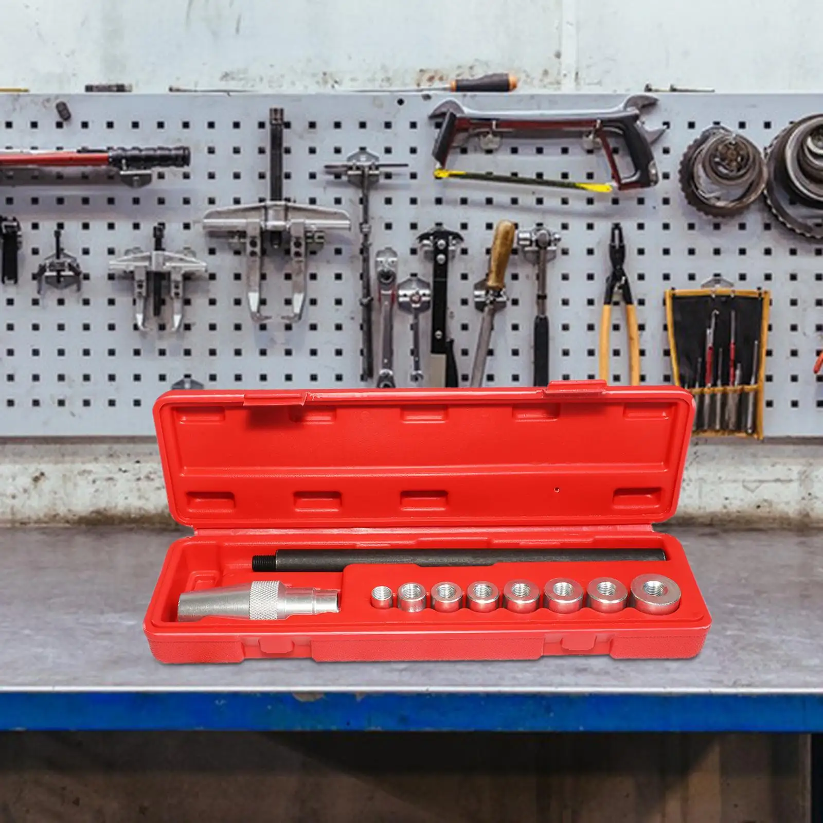 10개 클러치 정렬 교정기 도구 제거기 수리 도구 세트(휴대용 케이스 포함, 8가지 사이즈, 자동차 수리용)