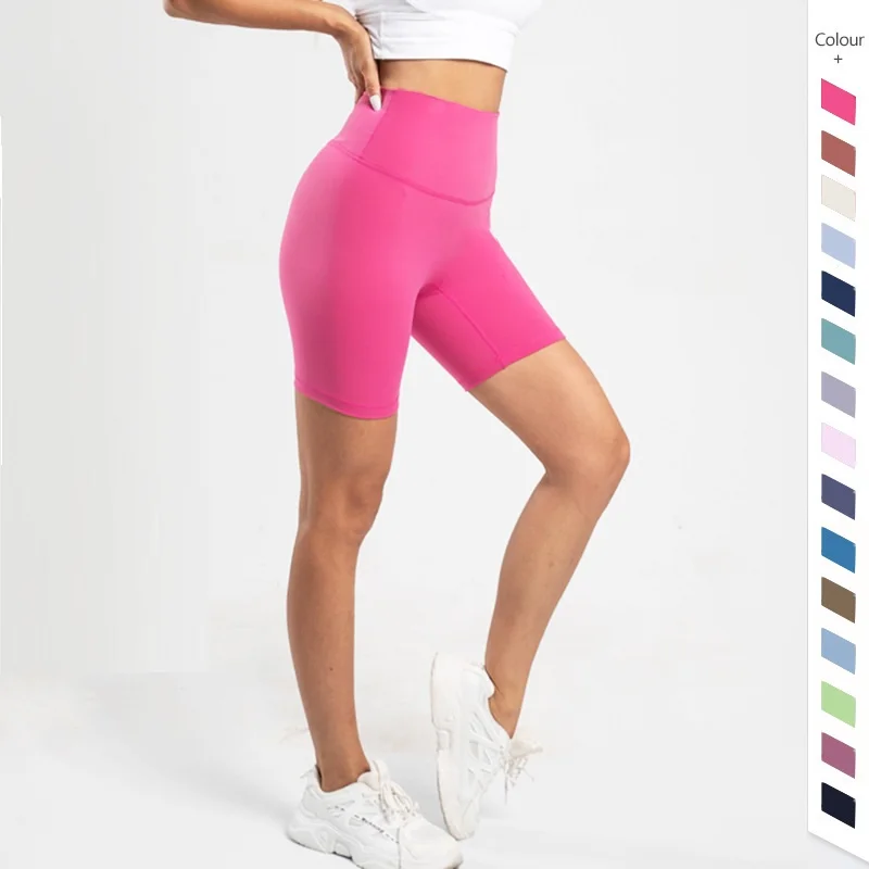 Women Sport Yoga Short Compression Support Sweat-Wicking Comprehensive Training Jog Cycling Internal Pocket sports shorts running shorts yoga shorts workout shorts seamless shorts
