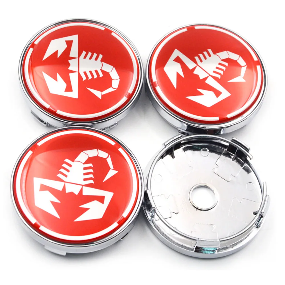 Scorpion Abarth Logo Coprimozzo Coprimozzo 4X60Mm Per Fiat Abarth 500 595 500X