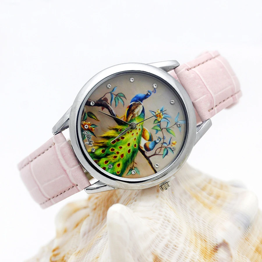 Shsby Luxury Brand Woman Watch Leather Strap Watch For Women Elegant Ladies Watch Sweet Flower Quartz Wristwatch Girls Gift 4 6