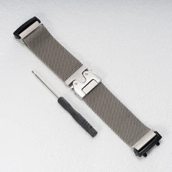 Milanese Loop Strap for Smartwatch - Stylish Sports Bracelet Band (Titanium Color)