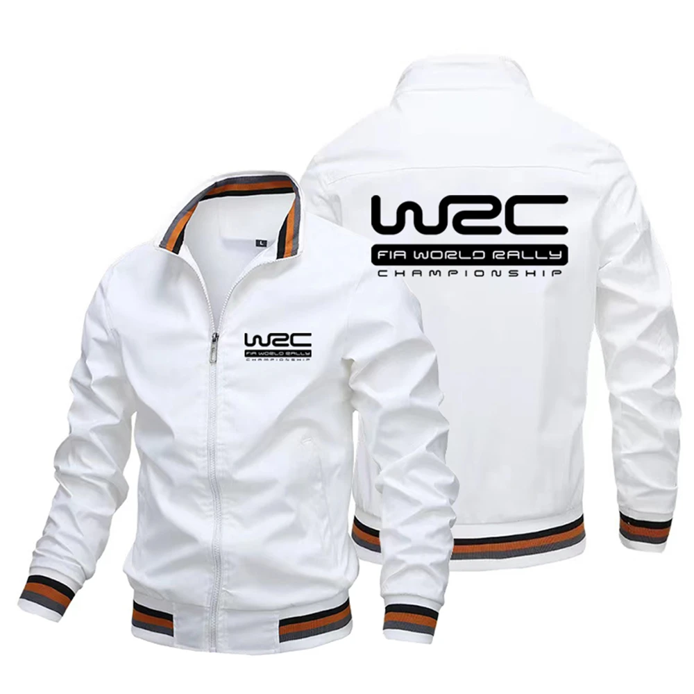 Spring and Autumn Season Stand-up Collar Jacket Jacket WRC Championship Biker Jacket Thread Closure Men's Oversized Clothing