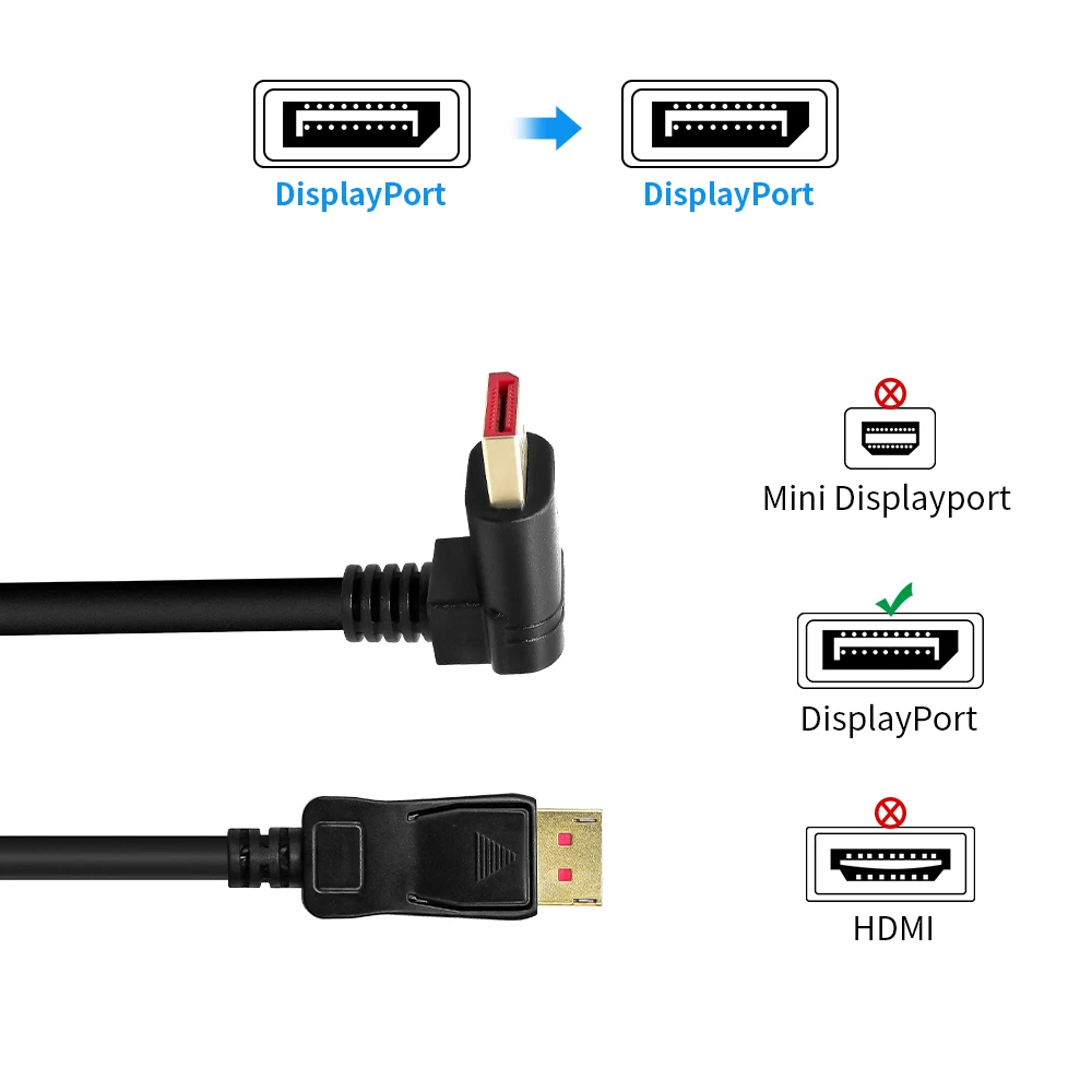 ÷ Ʈ 1.4 ̺, 90  , 8K @ 60Hz, 4K @ 144Hz, 2K @ 165Hz HDR,  DP to DP ̺, ÷ Ʈ - ̺