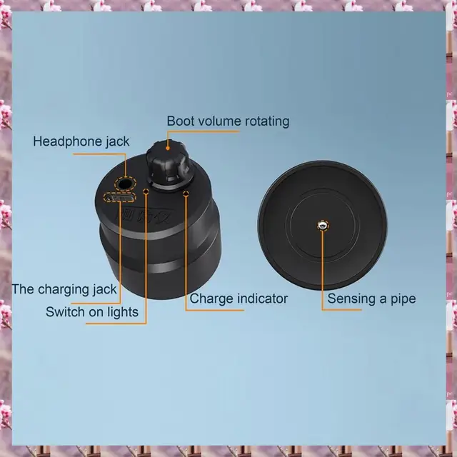 2025 Portable Water Leakage Detector Alarms Rechargeable Underground Home Water Pipes Fire Pipeline Leak Detection Tool,Portable 5