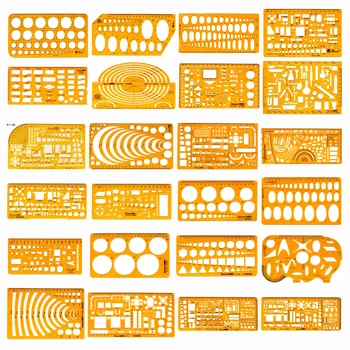 Oval Circle Drafting Template Ruler 1