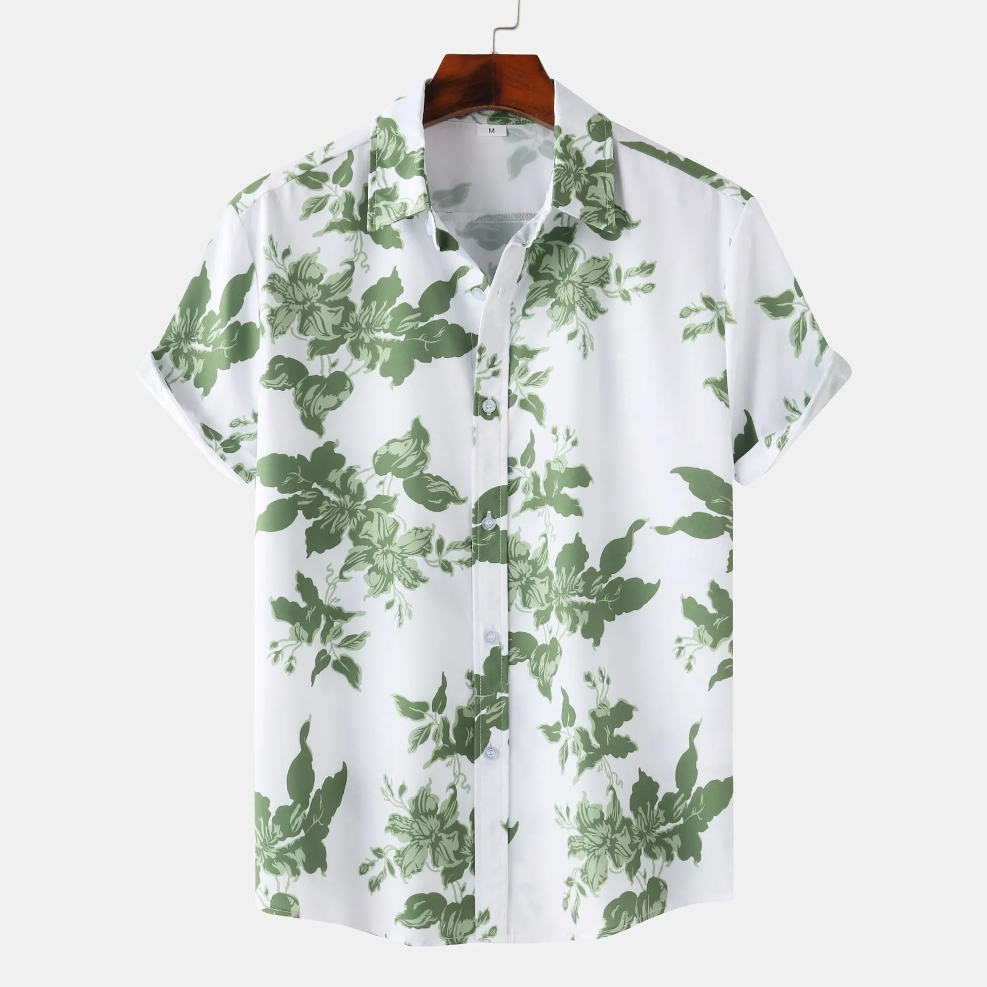 Men's Casual Fashion Hawaiian Beach Vacation Printed Short Sleeve Shirt Summer Loose Beach Oversize Top Men's Shirts For Boys 3