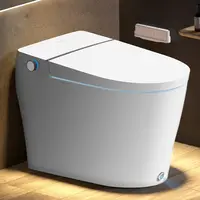 Bidet Toilet Auto Open Close Modern Minimalist Toilet Heated Seat Warm Water Auto Flush Nightlight Electric Elongated 1
