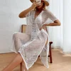 V-ausschnitt Aushöhlen Abdeckung Up Frau Badeanzug Sexy Strand Midi Kleid Badeanzug Frauen Bademode Cover Ups Kleid Cupshe - Image 2