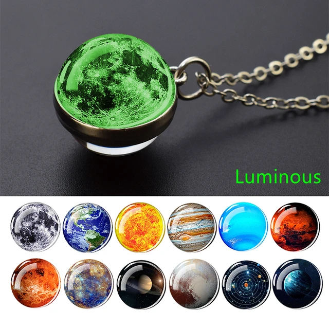 Glow In The Dark Galaxy Necklace