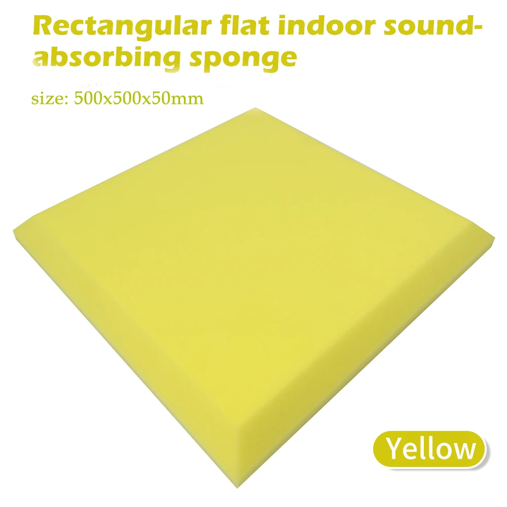 500x500x50mm DIY 스튜디오 어쿠스틱 폼 방음 폼 사운드 흡수 처리 패널 사운드 웨지 보호 스폰지