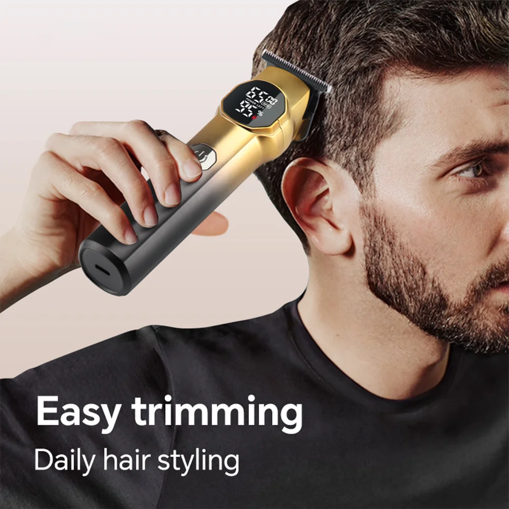 USB rechargeable electric shaver hair clipper precision trimmer with limited comb