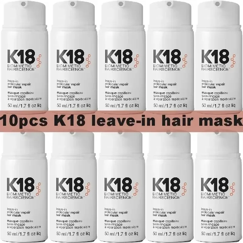 1-15PCS K18 Leave-In Molecular Repair Hair Mask Damage Restore Soft Hair Deep Repair Keratin & Scalp Treatment Care 50ML