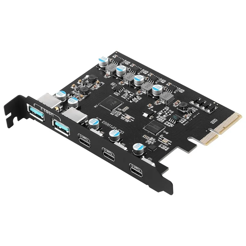 Pci e usb 3 2 card 20 gbps gen 2 with 5 ports usb a usb jpg