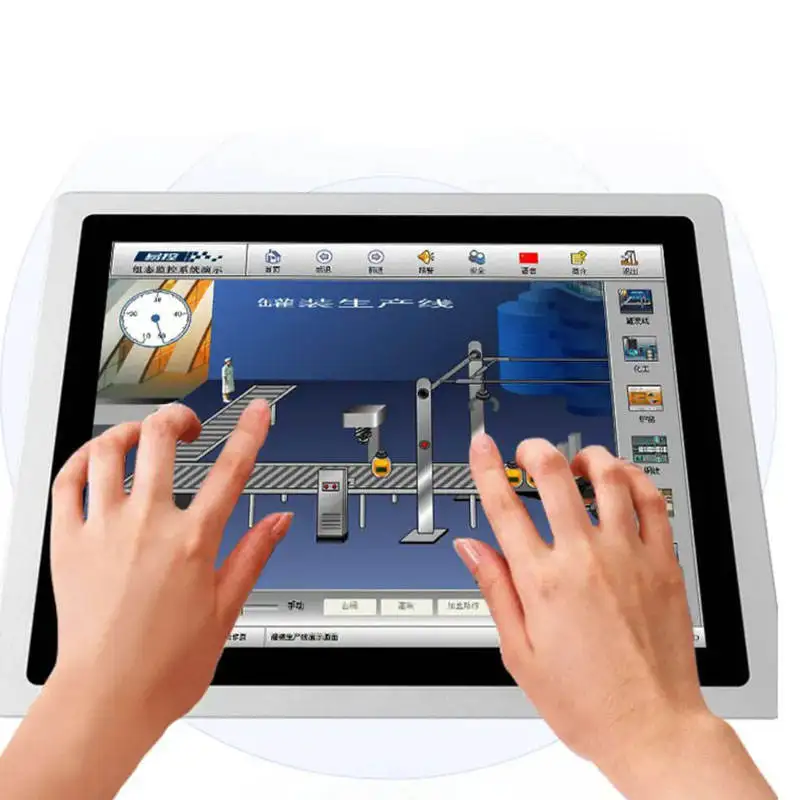 10.1 13.3 15.6 18.5 21.5 Inch Industrial Computer All in One PC Panel with Capacitive Touch Screen Built-in WiFi for Win10 Pro - immagine 3