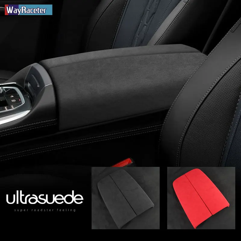 

Покрытие Ultrasuede для интерьера автомобиля, подлокотника, панели, отделки, наклейки для BMW X7 G07 2019 2020 2021 M50d M50i, аксессуары
