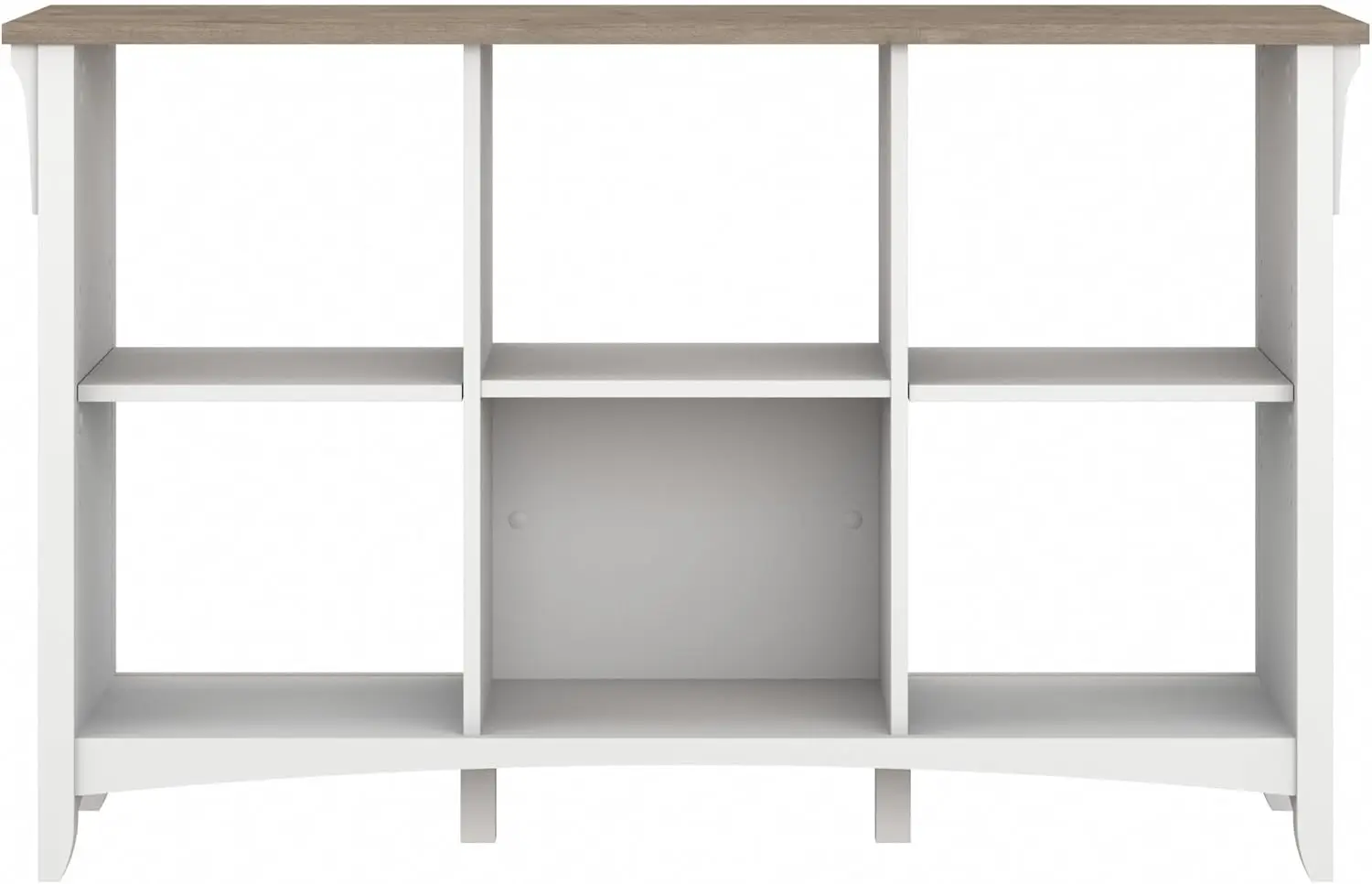 Salinas 6-Shelf 30-Inch H Cube Bookcase, Gray/Pure White 6