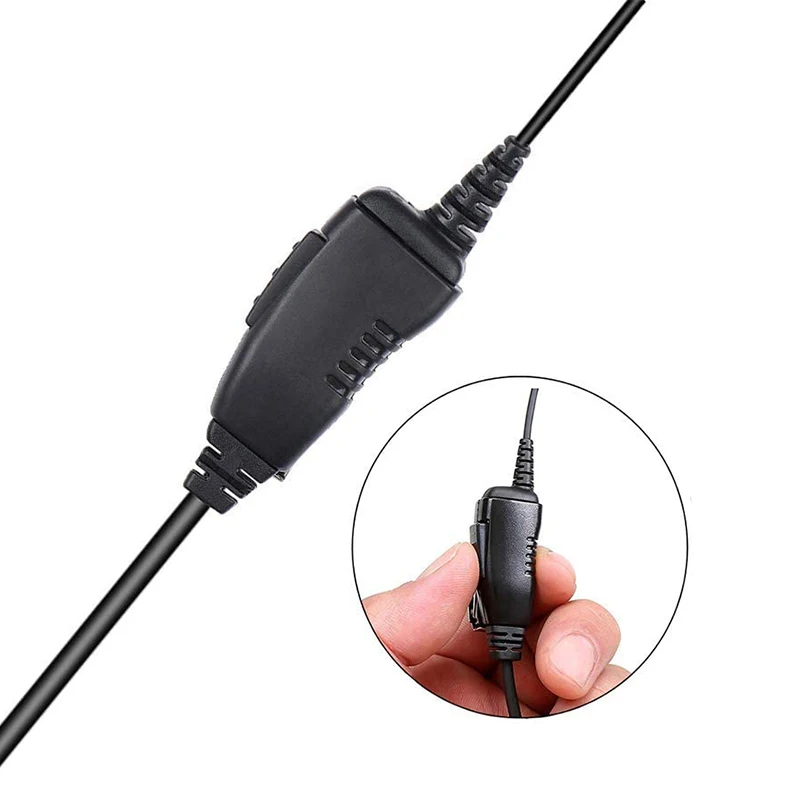 RISENKE Headset Walkie Talkie Earpiece with Mic for Motorola CP250,CP300,CP450,CP450LSCLS1110,CLS1410,CLS1413,GP300,GP308