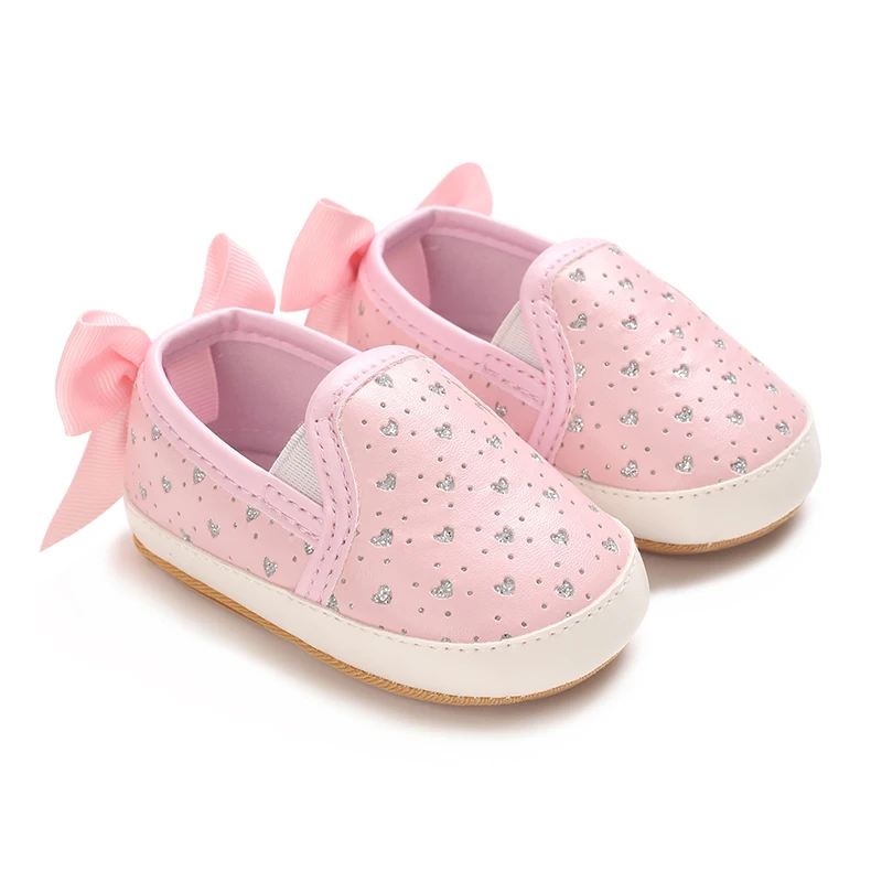 Comfortable Infant First Walkers Casual Crib Shoes Soft Rubber Sole Daily Wear For Newborn Boys Girls 0-18M