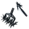 Manual Soil Scarifier Turning Tool Lawn Garden Aerator Rotary Cultivator Ripper 1
