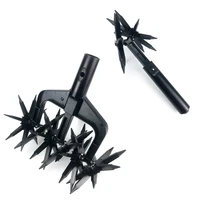 Manual Soil Scarifier Turning Tool Lawn Garden Aerator Rotary Cultivator Ripper 1