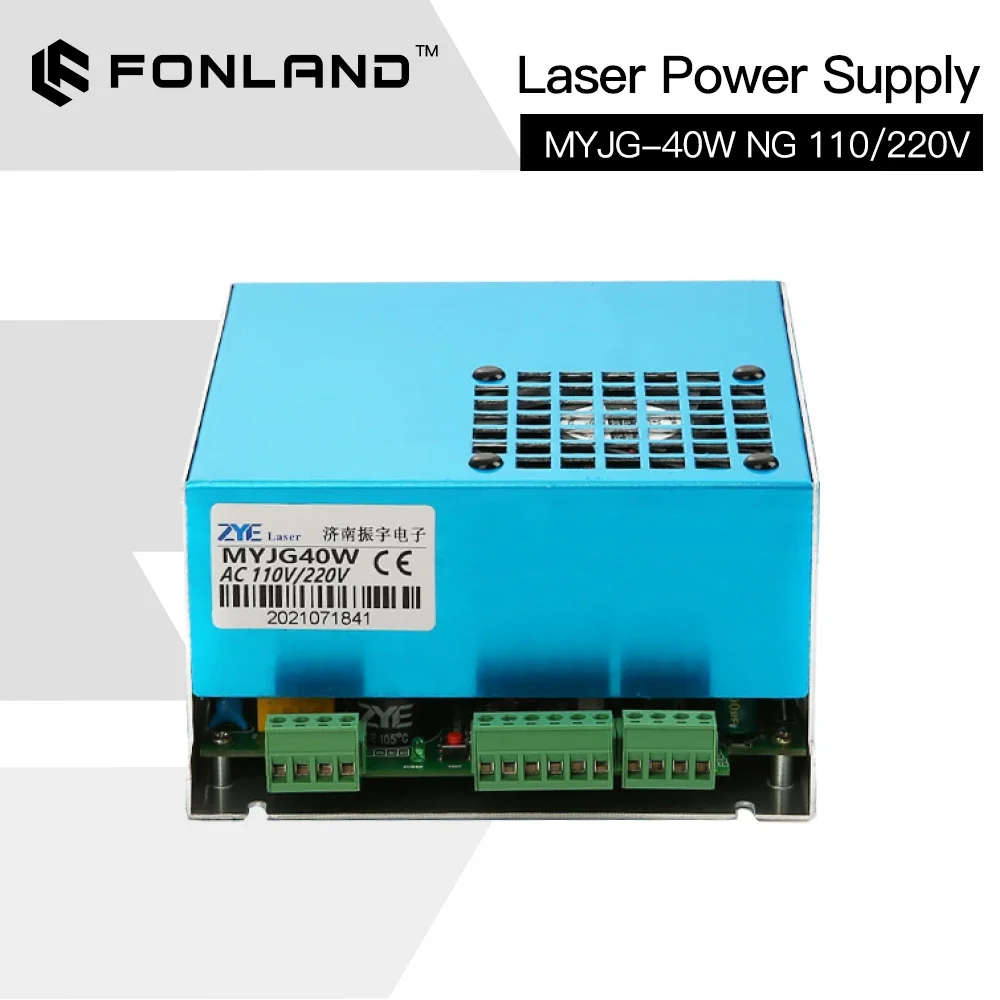 FONLAND 40W CO2 Laser Power Supply M40WT 110V 220V for CO2 Laser Engraving Cutting Machine Model A