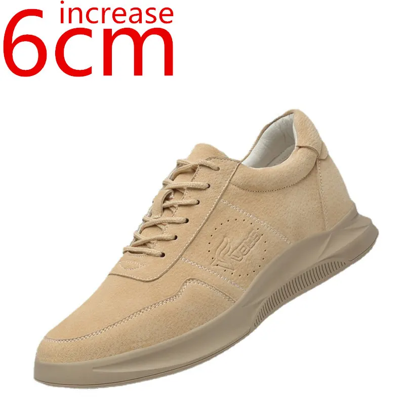 

Heightening 6cm Breathable Men's Casual Height-increasing Shoes Sports Leisure Shoes Inner Increased Sneakers Rise Elevator Shoe