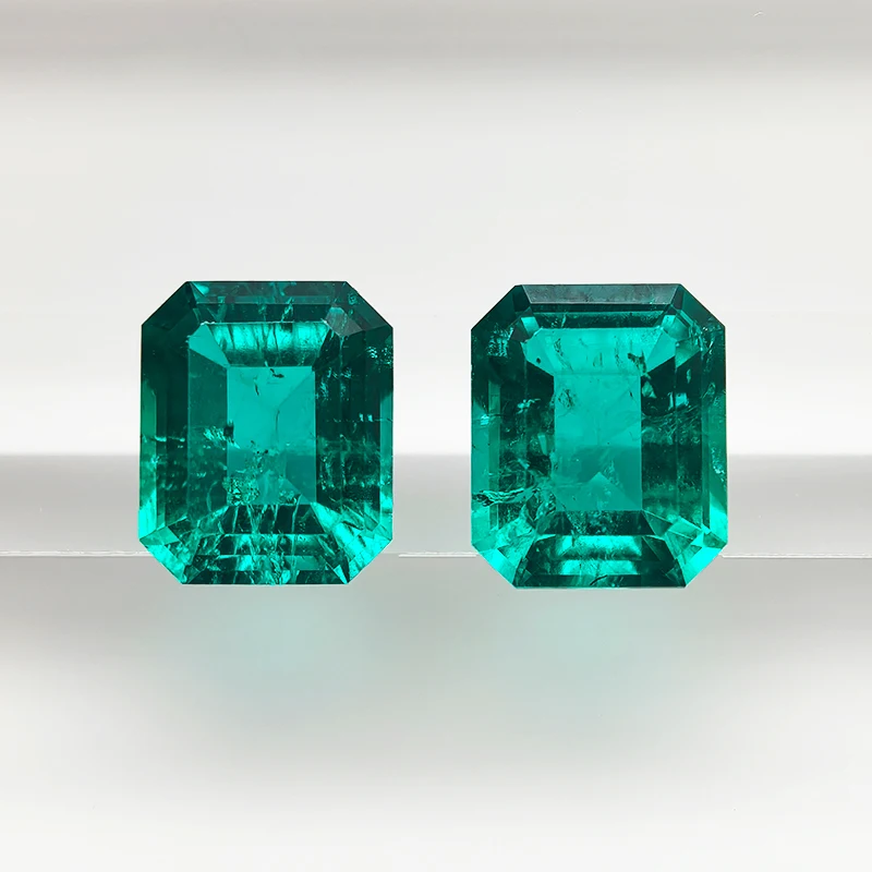 Émeraude Verte Naturelle De 8,52 Carats - Certifiée GIL, Origine Colombie, Taille émeraude