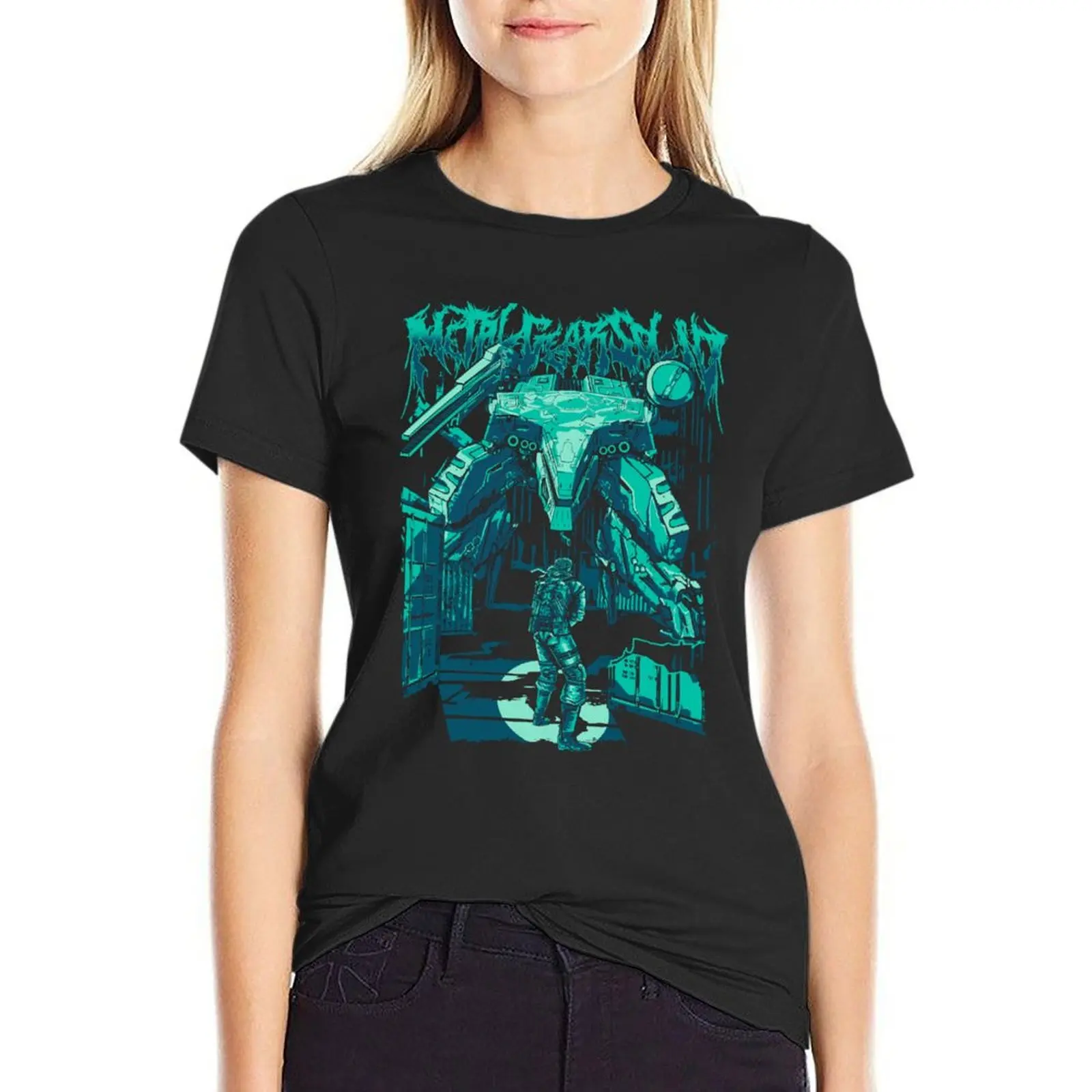 

Metal Gear Solid Fan Art ALT2 T-Shirt Female clothing summer clothes funny Woman T-shirts