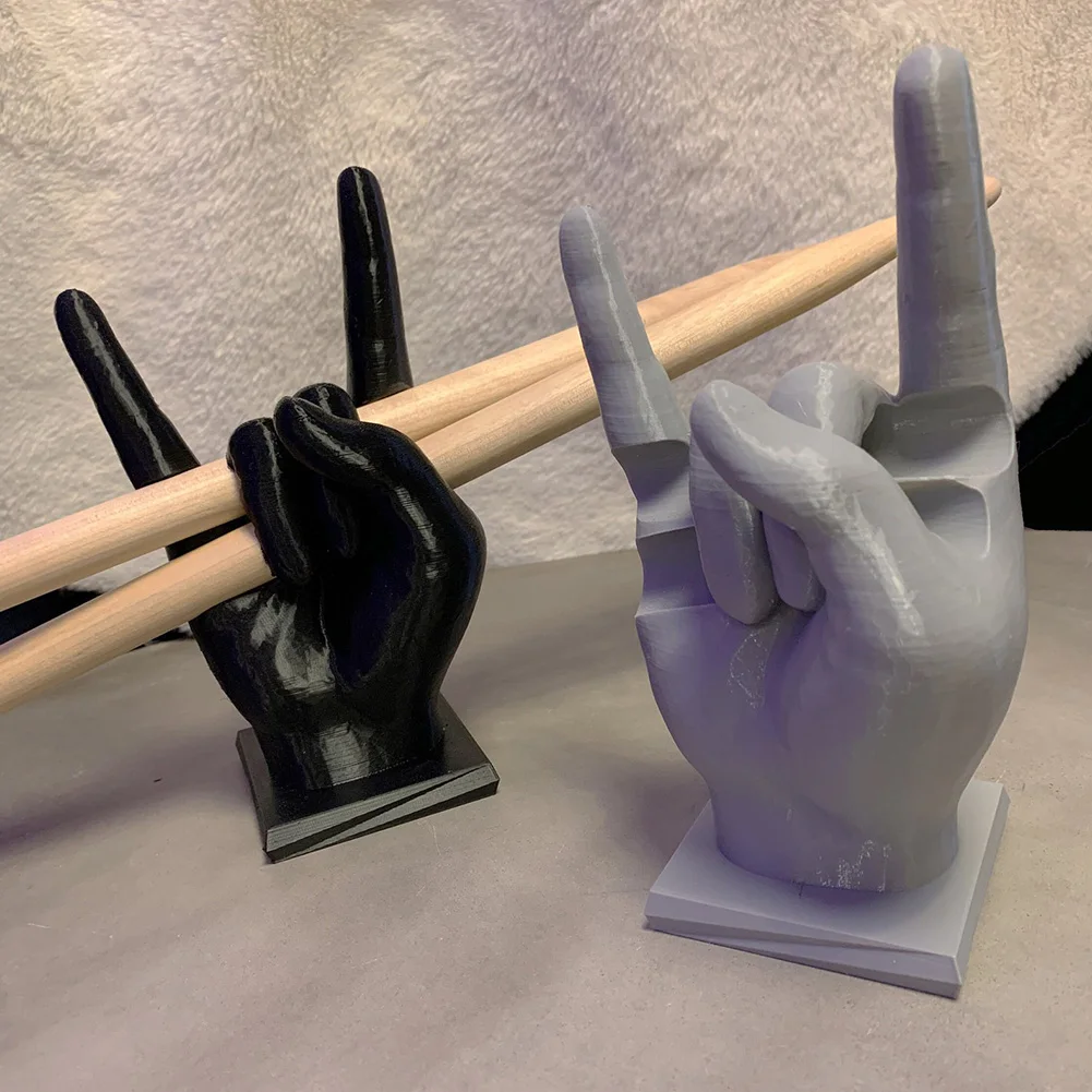 Drumstick Stand Funny Drumsticks Display Storage Resin Stand Room Decor Rock Hand Drumstick Holder Creative Organizer