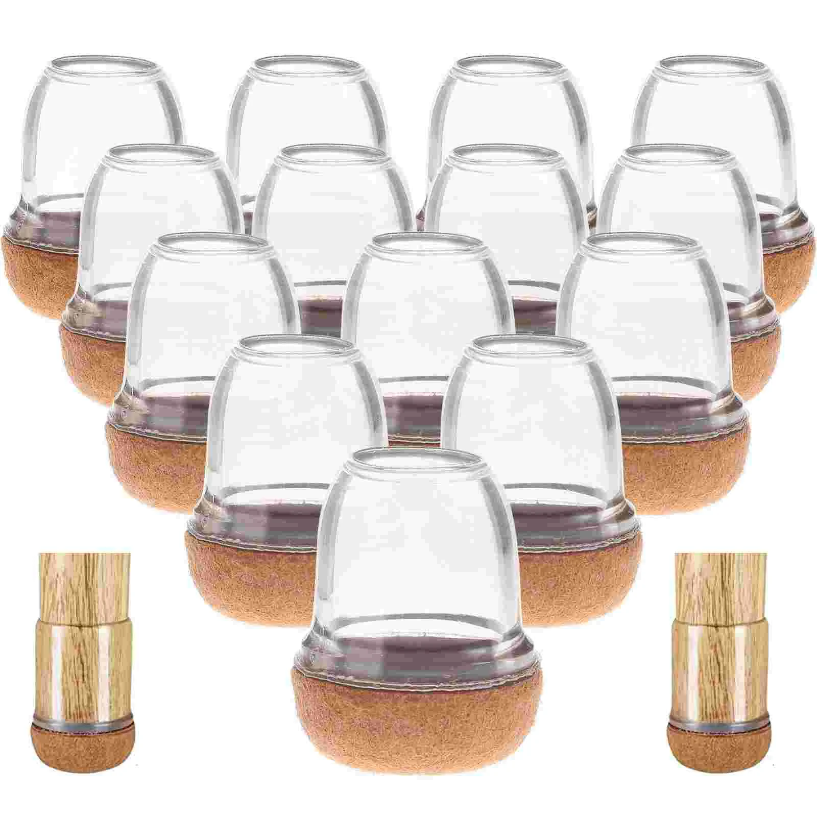 

16 Pcs Chairs Table and Foot Cover Furniture Pads Felt Mute for Hardwood Floors Legs
